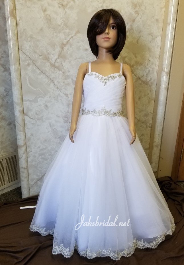 matched brides wedding dress